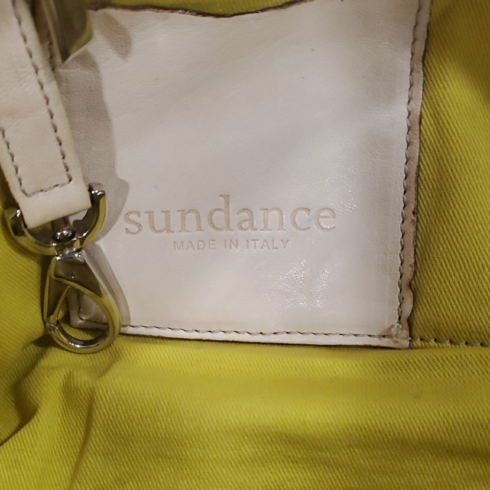 Sundance Cream Leather Shoulder Bag - Picture 9 of 13
